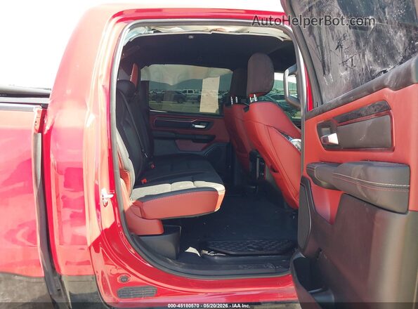 1C6SRFLP4SN761086 2025 RAM 1500 Red VIN sticker view