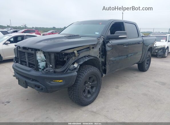 1C6SRFLT4MN561387 2021 RAM 1500 Black Առջևի ձախ երեք քառորդ տեսարան