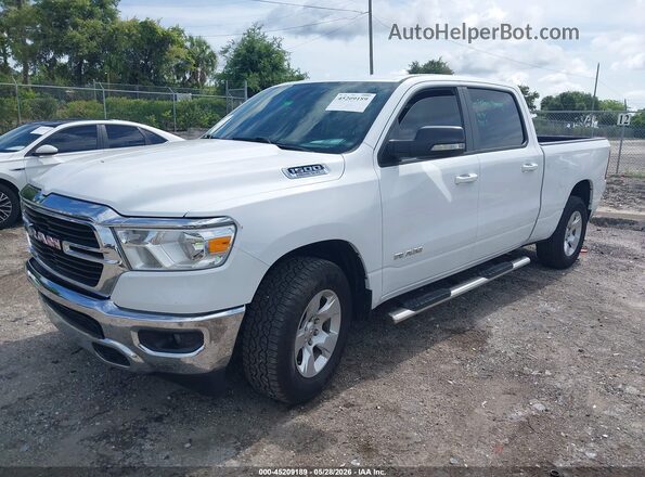 1C6SRFMT2MN756483 2021 RAM 1500 White Առջևի ձախ երեք քառորդ տեսարան
