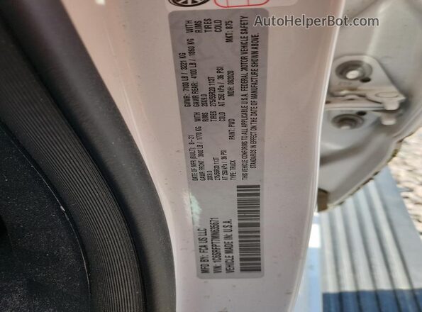 1C6SRFPT7MN635671 2021 RAM 1500 White Engine compartment view