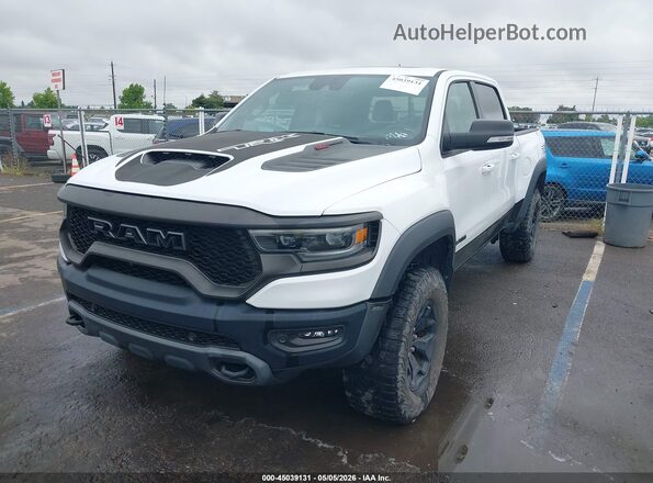 1C6SRFU94MN905044 2021 RAM 1500 White Առջևի ձախ երեք քառորդ տեսարան