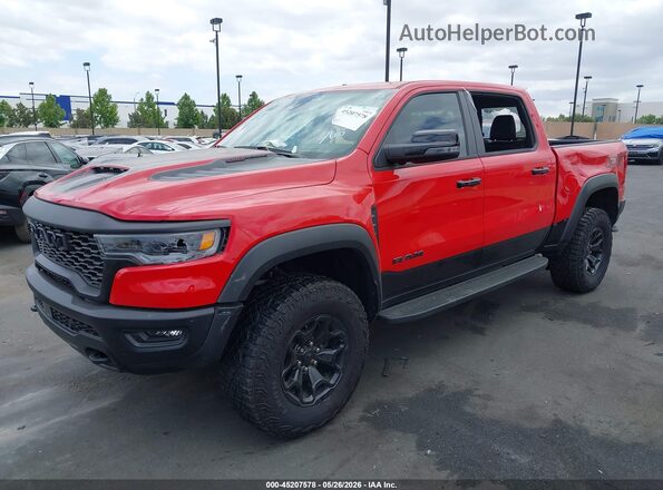 1C6SRFUP0SN602029 2025 RAM 1500 Red Առջևի ձախ երեք քառորդ տեսարան