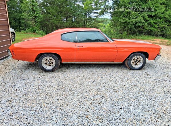 1D37F2B562404 1972 CHEVROLET CHEVELLE Orange ხელსაწყოთა პანელის ხედი