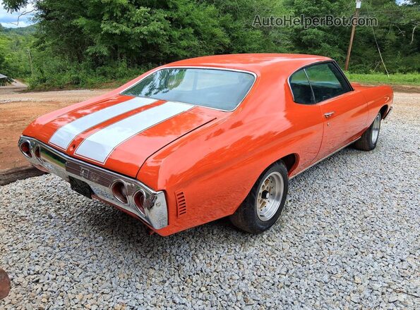 1D37F2B562404 1972 CHEVROLET CHEVELLE Orange წინა მარჯვენა