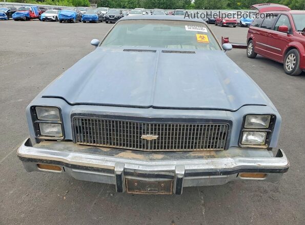 1D80L7Z409609 1977 CHEVROLET EL Gray Front view