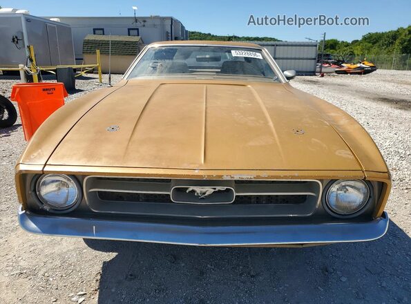 1F01F143439 1971 FORD MUSTANG Gold Вид спереду