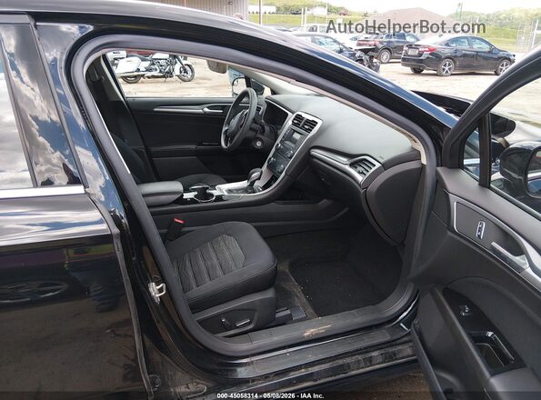 1FA6P0HD0G5128643 2016 FORD FUSION Black წინა სალონის ხედი