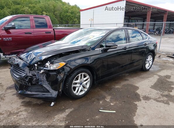 1FA6P0HD0G5128643 2016 FORD FUSION Black წინა მარცხენა ხედი სამი მეოთხედიდან