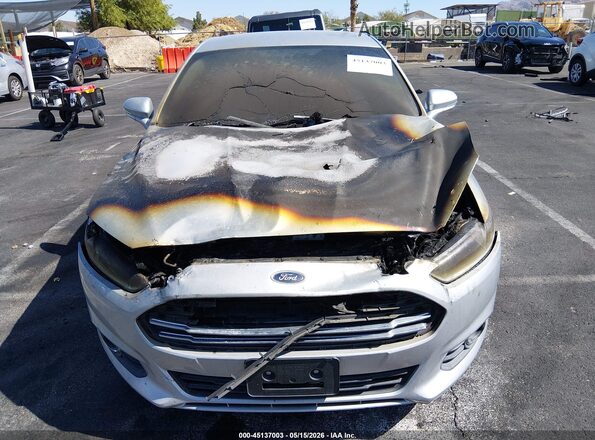 1FA6P0HD1G5128943 2016 FORD FUSION Серебряный Вид задней части салона