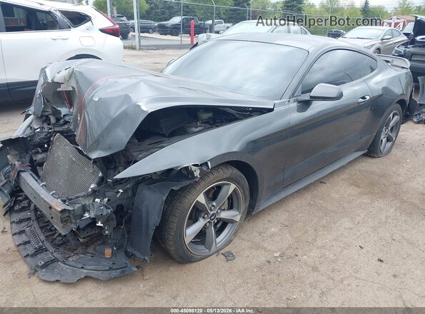 1FA6P8AM2G5219003 2016 FORD MUSTANG Gray Vista tres cuartos delantera izquierda