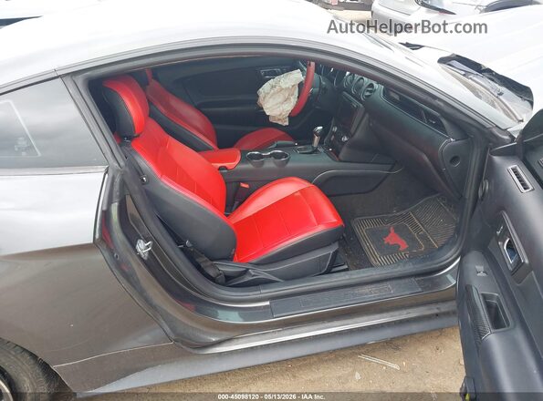 1FA6P8AM2G5219003 2016 FORD MUSTANG Gray Vista interior delantera