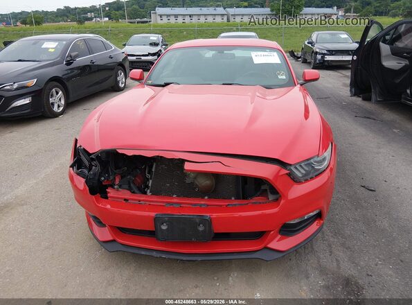 1FA6P8AM3H5250262 2017 FORD MUSTANG Red Vista del cuadro de instrumentos