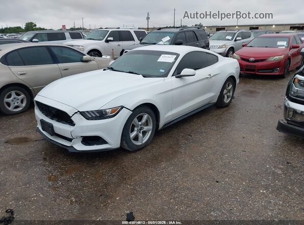 1FA6P8AM7G5327505 2016 FORD MUSTANG White Առջևի ձախ երեք քառորդ տեսարան