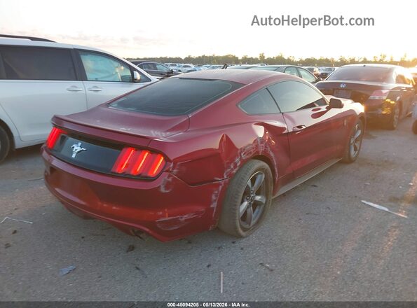 1FA6P8AM8G5208409 2016 FORD MUSTANG Red Trasero derecho