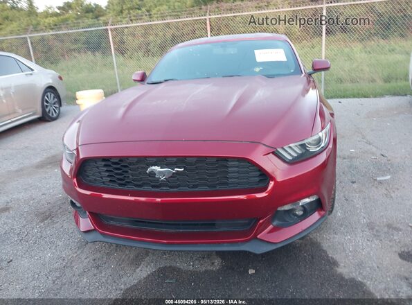 1FA6P8AM8G5208409 2016 FORD MUSTANG Red Vista del cuadro de instrumentos