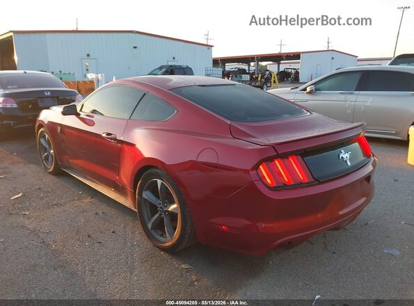 1FA6P8AM8G5208409 2016 FORD MUSTANG Red Trasero izquierdo