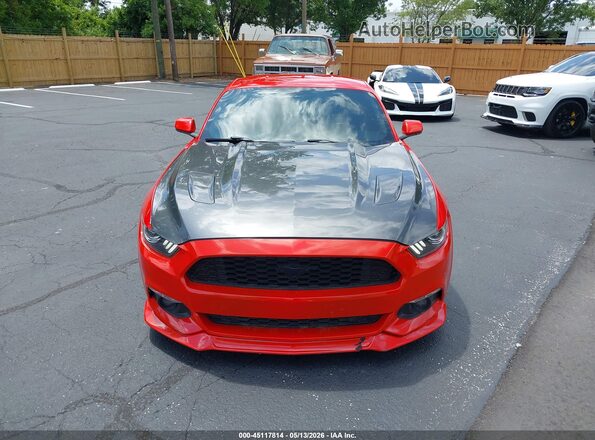1FA6P8CF0H5312005 2017 FORD MUSTANG Красный Вид задней части салона