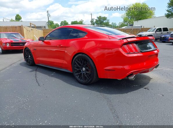 1FA6P8CF0H5312005 2017 FORD MUSTANG Красный Задняя левая четверть