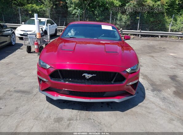 1FA6P8CF0J5120797 2018 FORD MUSTANG Burgundy Вид щитка приладів