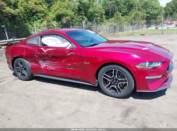 1FA6P8CF0J5120797 2018 FORD MUSTANG Burgundy Вид задньої частини салону