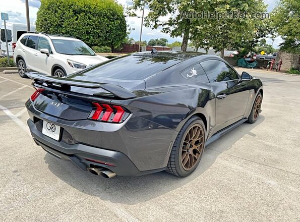 1FA6P8CF0R5414566 2024 FORD MUSTANG Gray Przód prawy