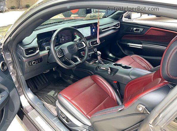 1FA6P8CF0R5414566 2024 FORD MUSTANG Gray Widok zestawu wskaźników