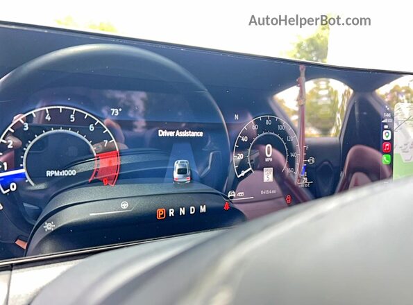1FA6P8CF0R5414566 2024 FORD MUSTANG Gray Widok deski rozdzielczej