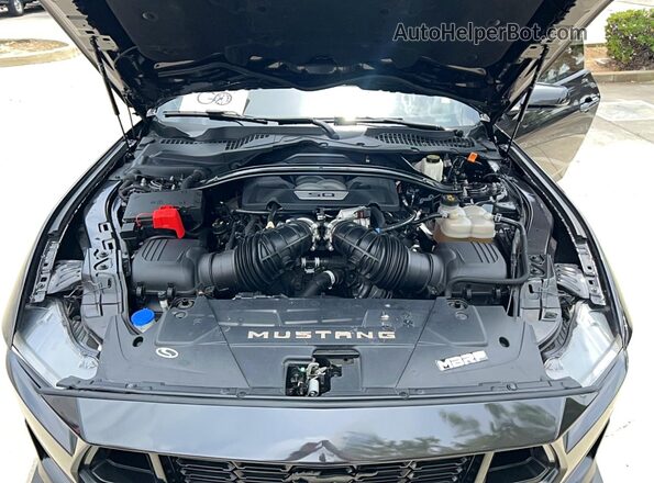 1FA6P8CF0R5414566 2024 FORD MUSTANG Gray Widok wnętrza z przodu