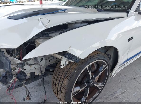 1FA6P8CF1H5244345 2017 FORD MUSTANG White Instrument cluster view