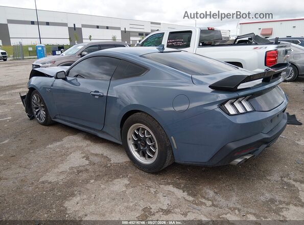 1FA6P8CF1R5431201 2024 FORD MUSTANG Синий Задняя левая четверть