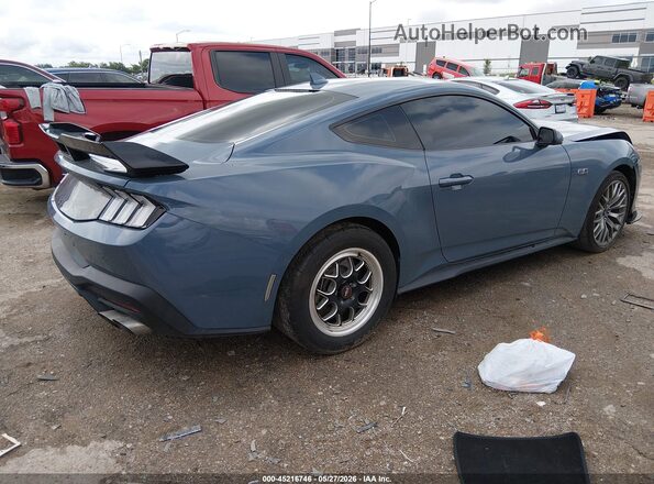 1FA6P8CF1R5431201 2024 FORD MUSTANG Синий Задняя правая четверть