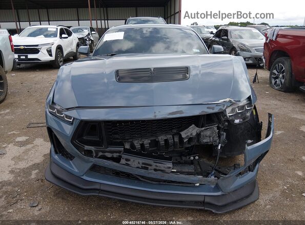1FA6P8CF1R5431201 2024 FORD MUSTANG Синий Вид щитка приборов