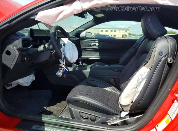 1FA6P8CF1S5412623 2025 FORD MUSTANG Red Widok wnętrza z przodu