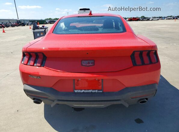 1FA6P8CF1S5412623 2025 FORD MUSTANG Red Widok z tyłu
