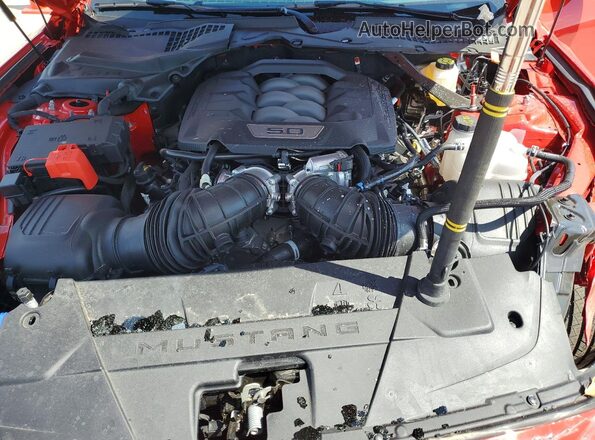 1FA6P8CF1S5412623 2025 FORD MUSTANG Red Widok wnętrza z tyłu