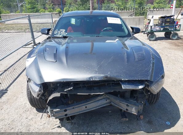 1FA6P8CF2G5209652 2016 FORD MUSTANG Gray Вид спереду