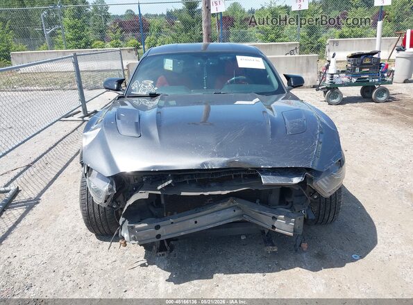 1FA6P8CF2G5209652 2016 FORD MUSTANG Gray Вид задньої частини салону