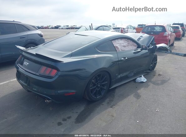 1FA6P8CF2G5266112 2016 FORD MUSTANG Green Trasero derecho