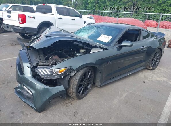 1FA6P8CF2G5266112 2016 FORD MUSTANG Green Vista tres cuartos delantera izquierda