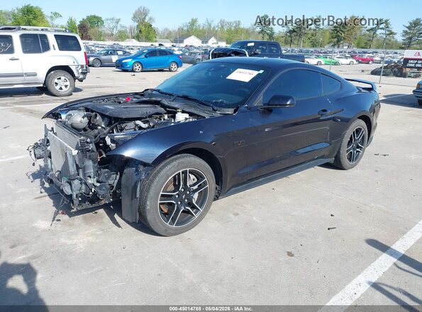 1FA6P8CF2M5153000 2021 FORD MUSTANG Black Vista tres cuartos delantera izquierda