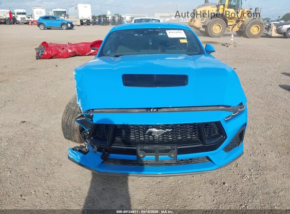 1FA6P8CF2R5421258 2024 FORD MUSTANG Blue ხელსაწყოთა პანელის ხედი