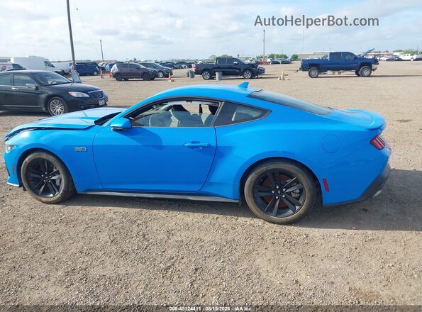 1FA6P8CF2R5421258 2024 FORD MUSTANG Blue სალონის 360-გრადუსიანი ხედი