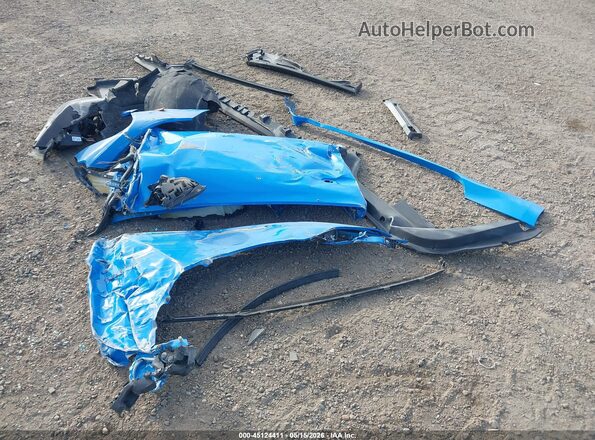 1FA6P8CF2R5421258 2024 FORD MUSTANG Blue წინა პანელის ხედი