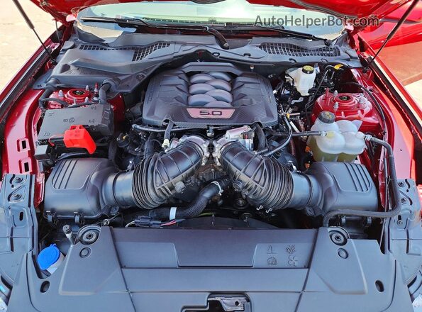 1FA6P8CF2R5428095 2024 FORD MUSTANG Red Vista interior trasera