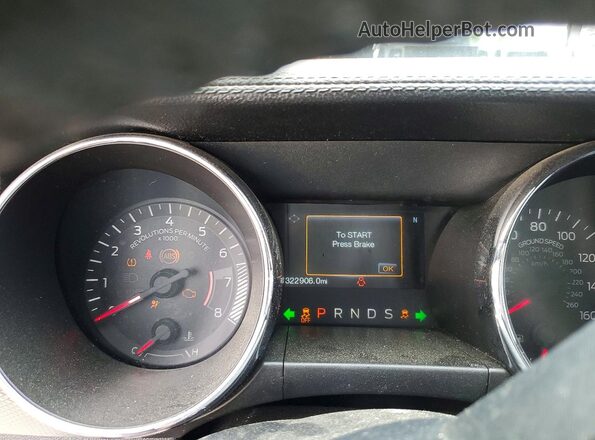 1FA6P8CF3G5298955 2016 FORD MUSTANG Белый Вид щитка приборов