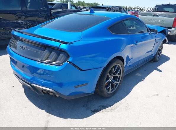 1FA6P8CF3L5158544 2020 FORD MUSTANG Blue Հետևի աջ