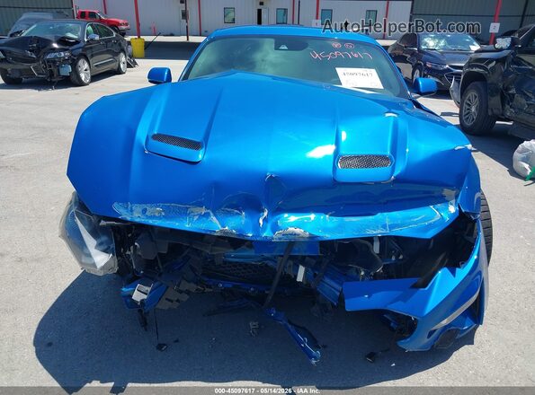 1FA6P8CF3L5158544 2020 FORD MUSTANG Blue Դիմացի տեսք