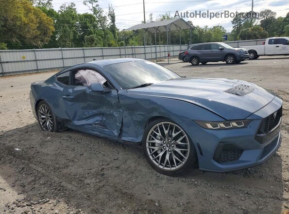 1FA6P8CF3R5433337 2024 FORD MUSTANG Blue Առջևի աջ