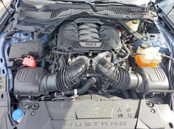 1FA6P8CF3R5433337 2024 FORD MUSTANG Blue Սալոնի հետևի տեսք