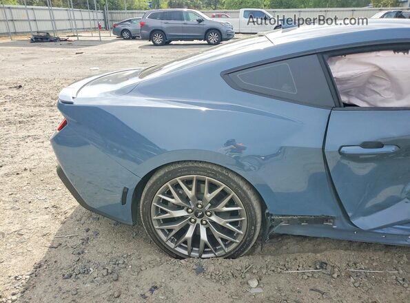 1FA6P8CF3R5433337 2024 FORD MUSTANG Blue Հետևի նստատեղերի տեսք